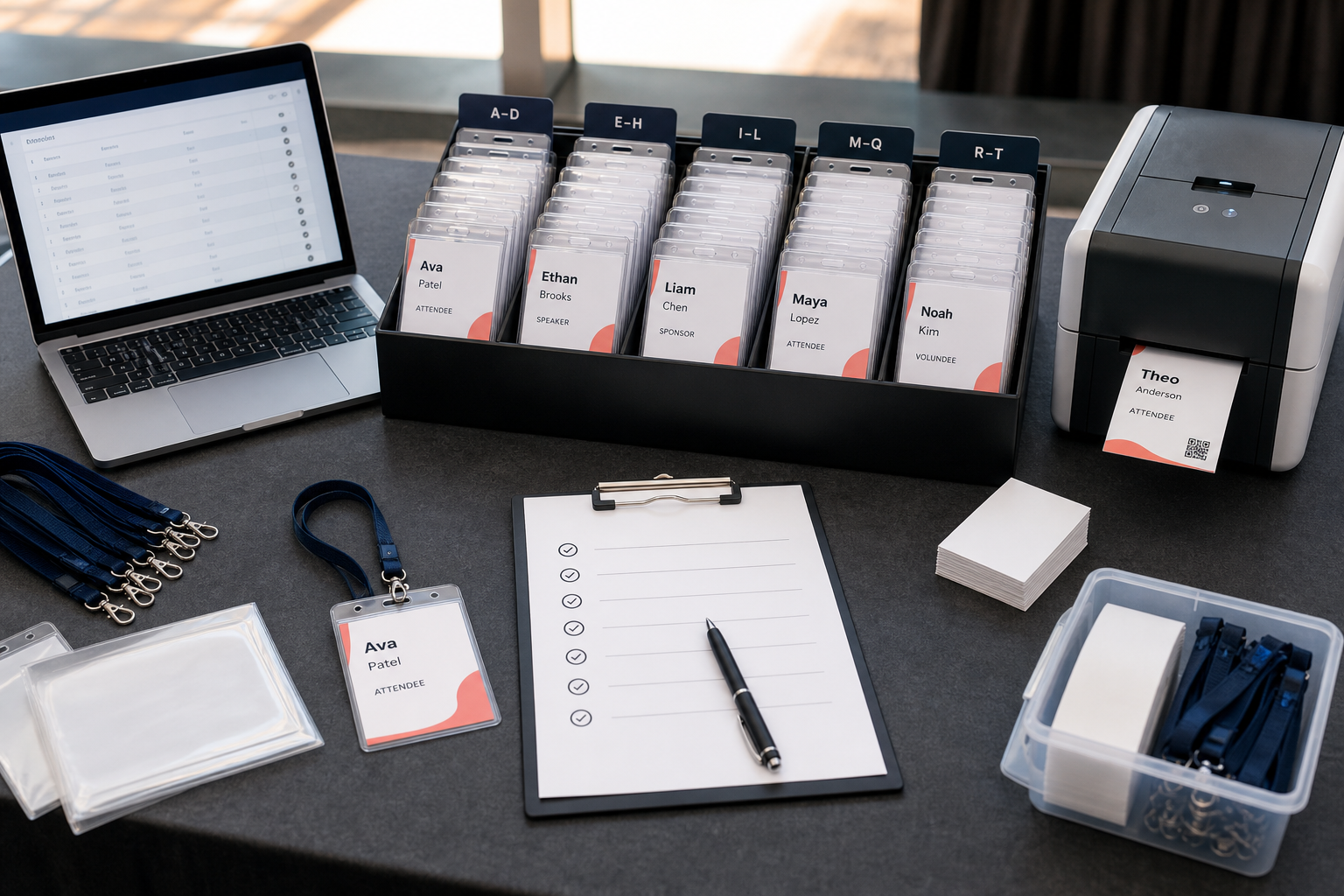 Conference Check-In and Badge Printing Checklist