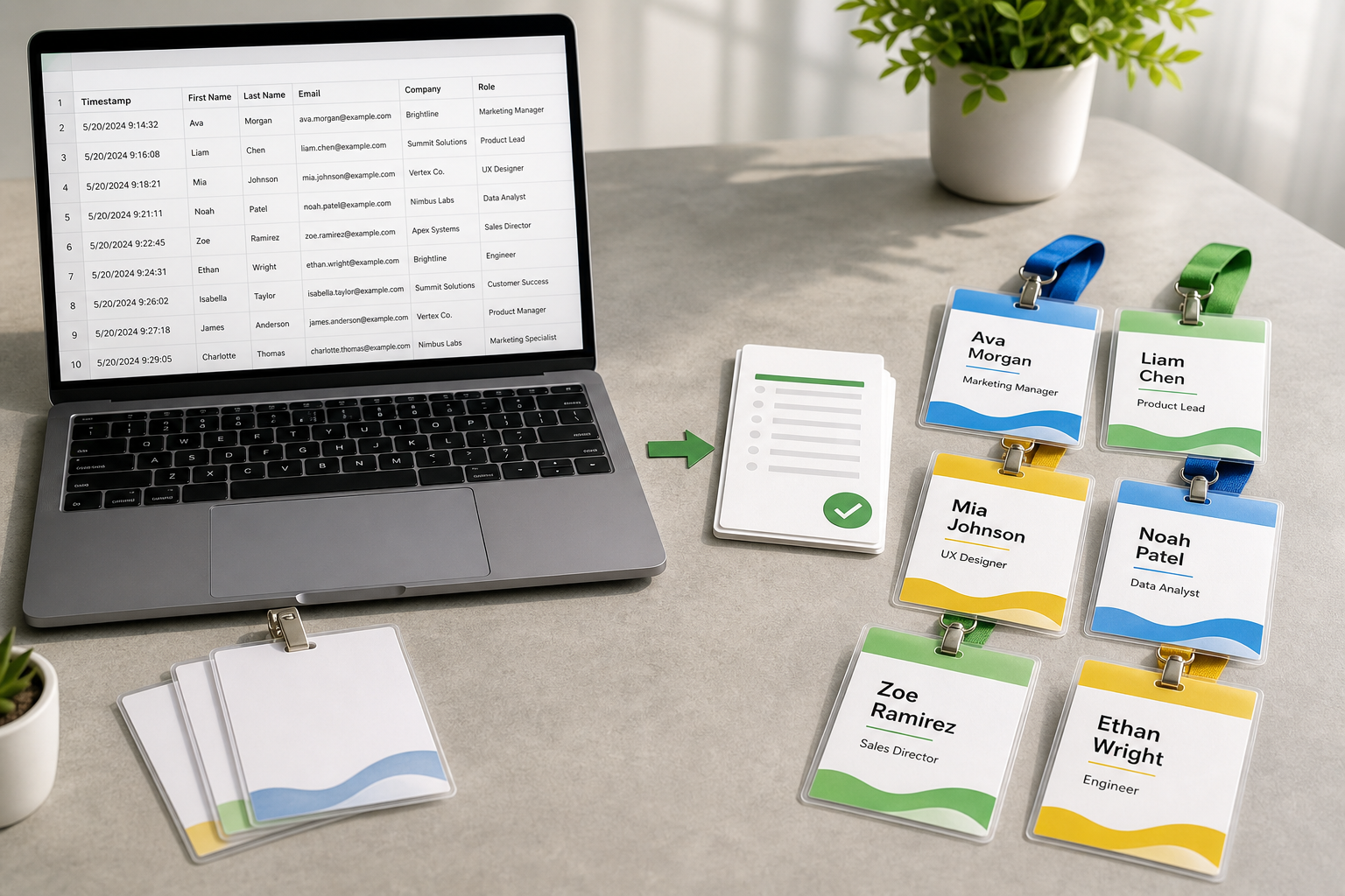 How to Create Name Badges from Google Forms and Google Sheets