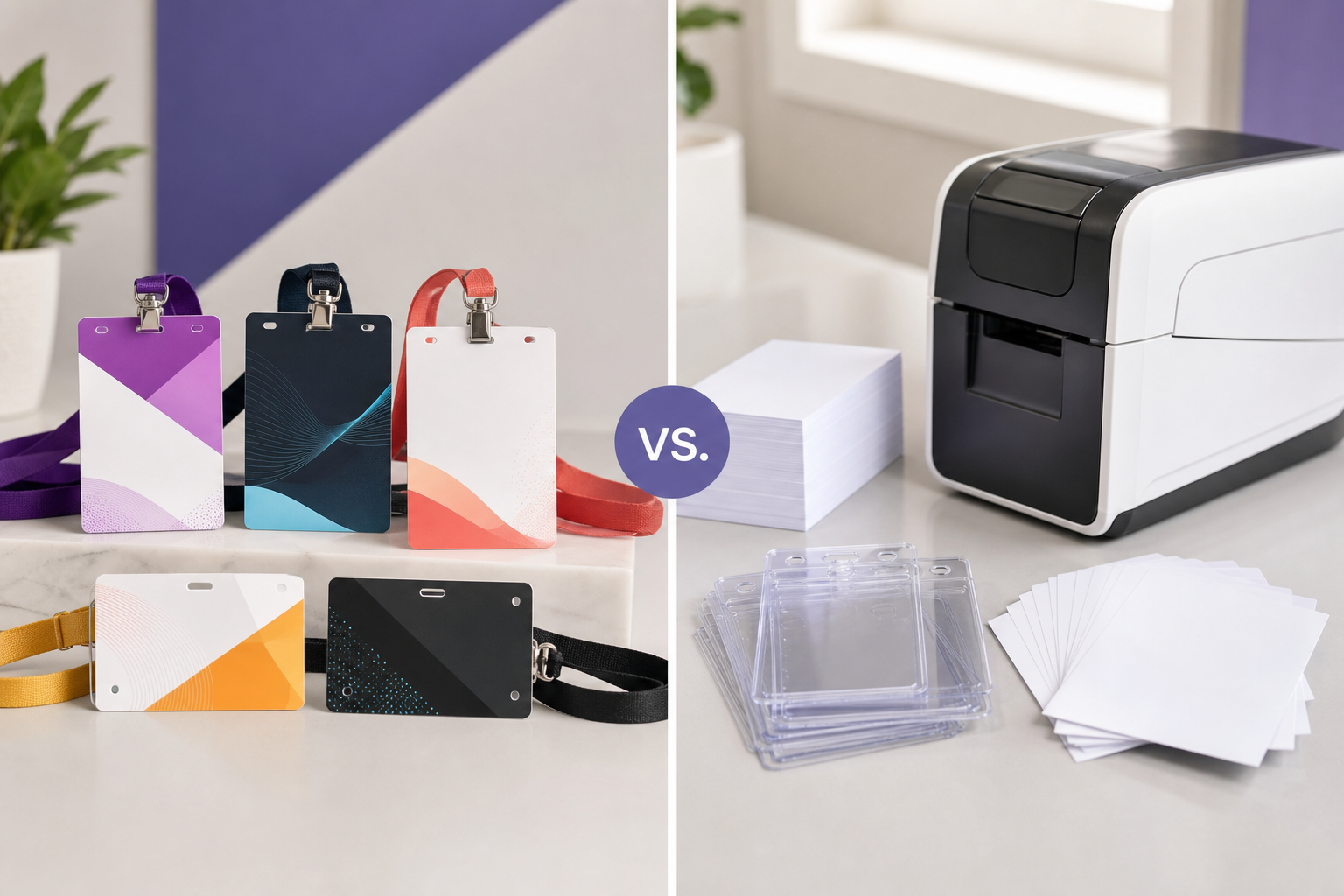 Pre-Printed Badge Stock vs Blank Inserts for Large Conferences
