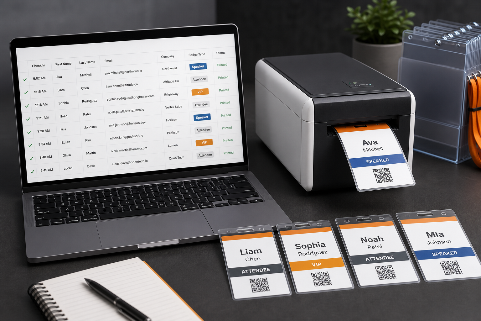 How to Print Name Badges from RegFox