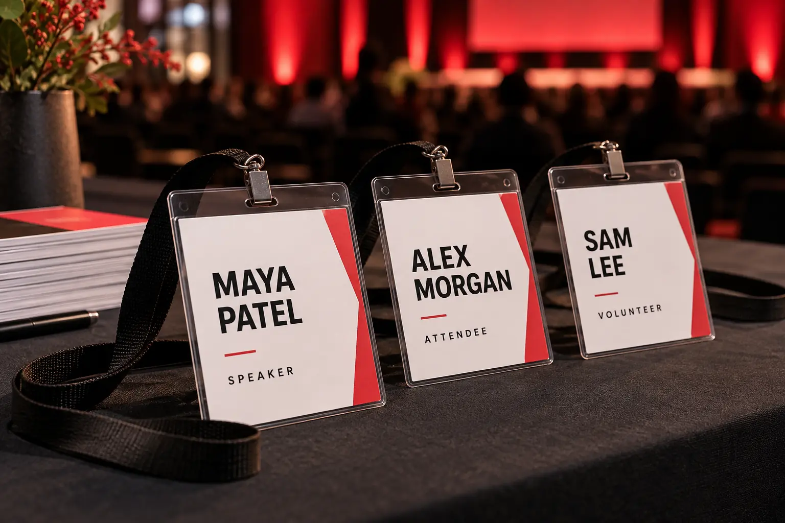 How to Design and Print Name Badges for a TEDx Event