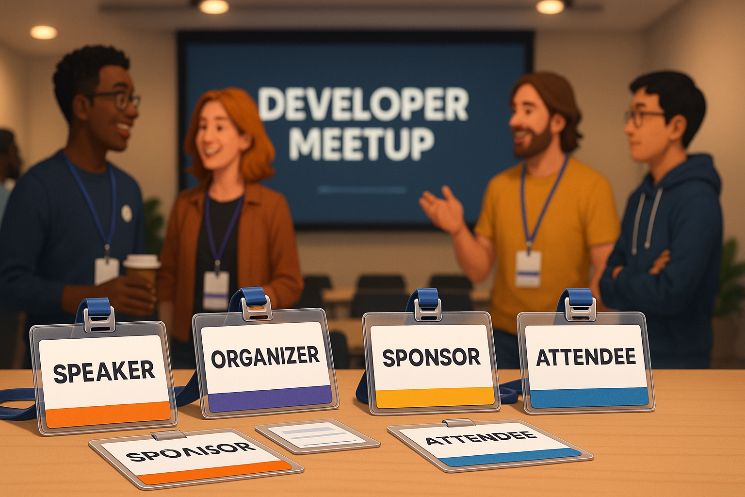 Developer Meetup Badge Generator - BadgeFlow